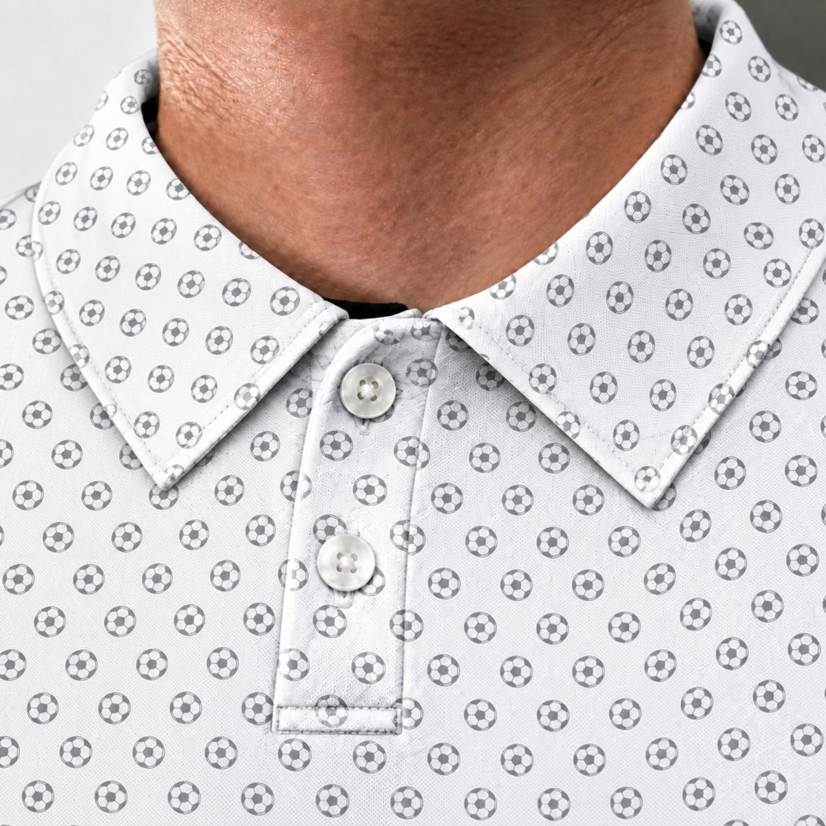 Soccer Balls Performance Print Polo