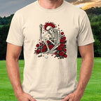 Solid Read Tee worn on the golf course, Natural