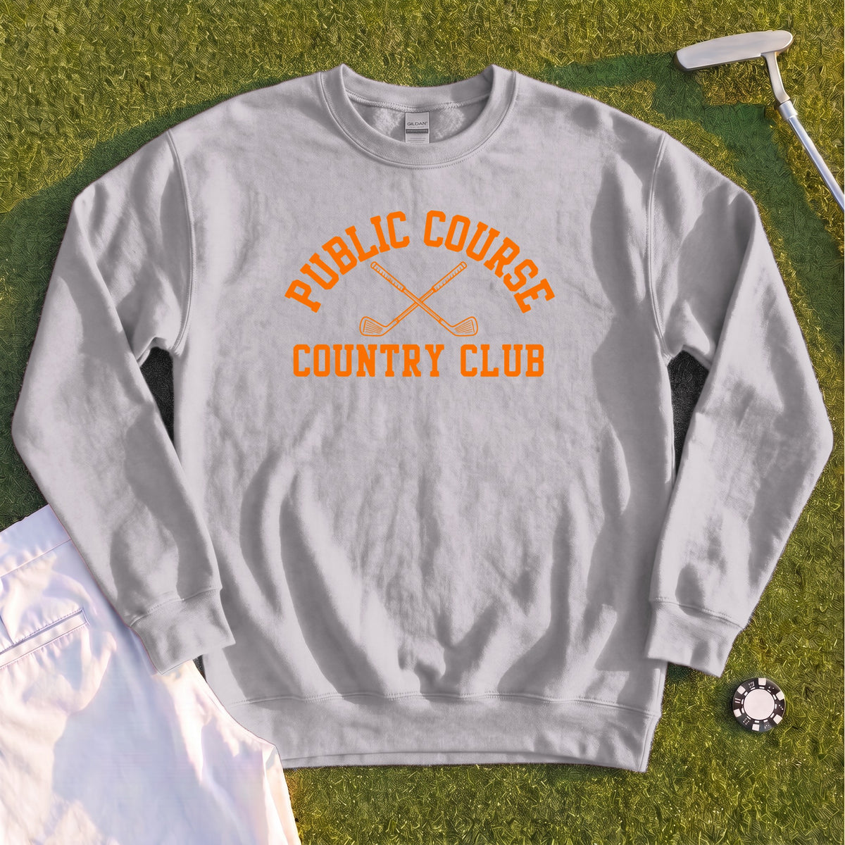 Public Course Country Club Sweatshirt - Sport Grey