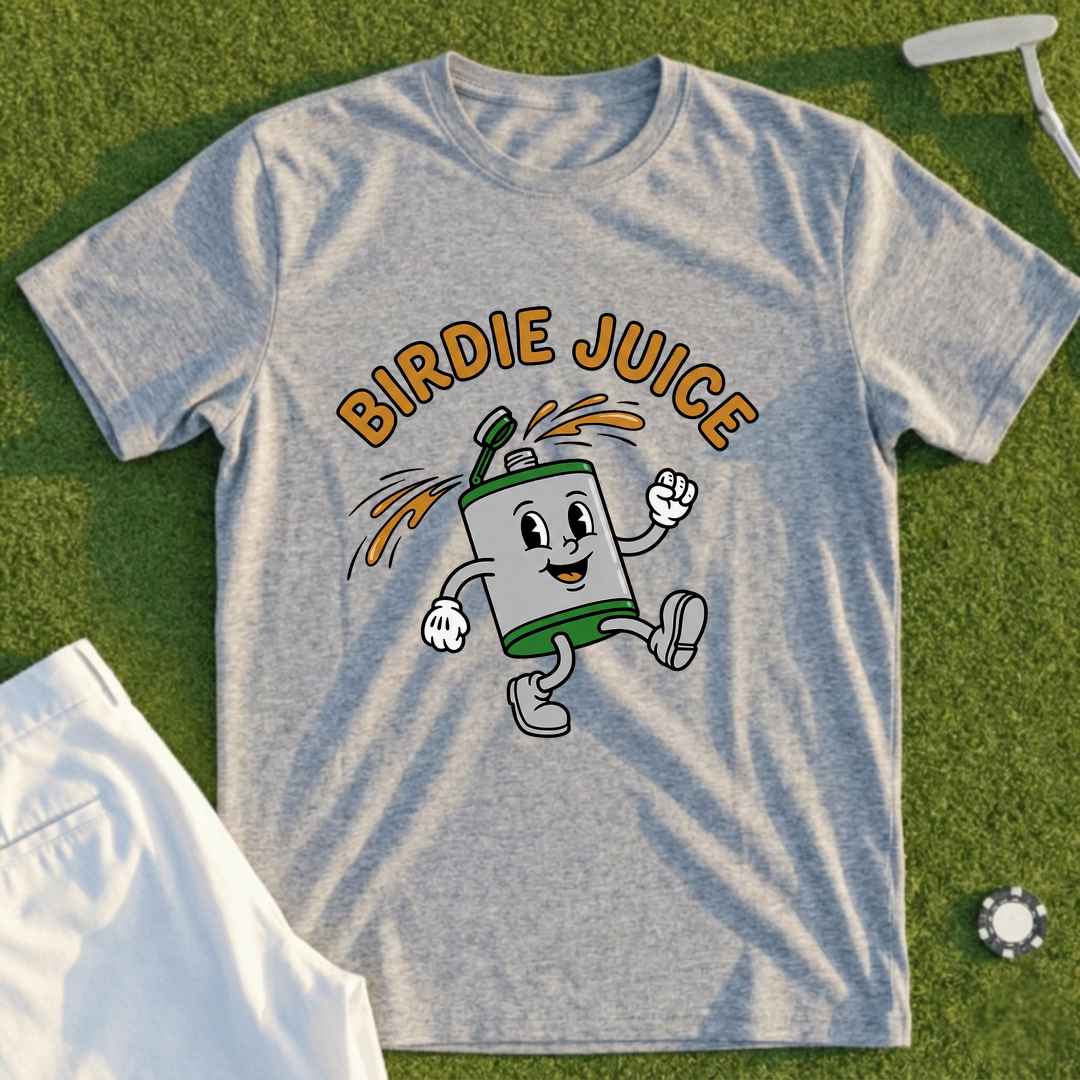 Birdie Juice Flask Tee - Sport Grey
