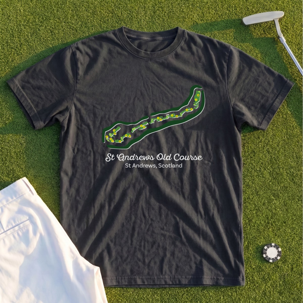 St Andrews Course Map Premium Tee