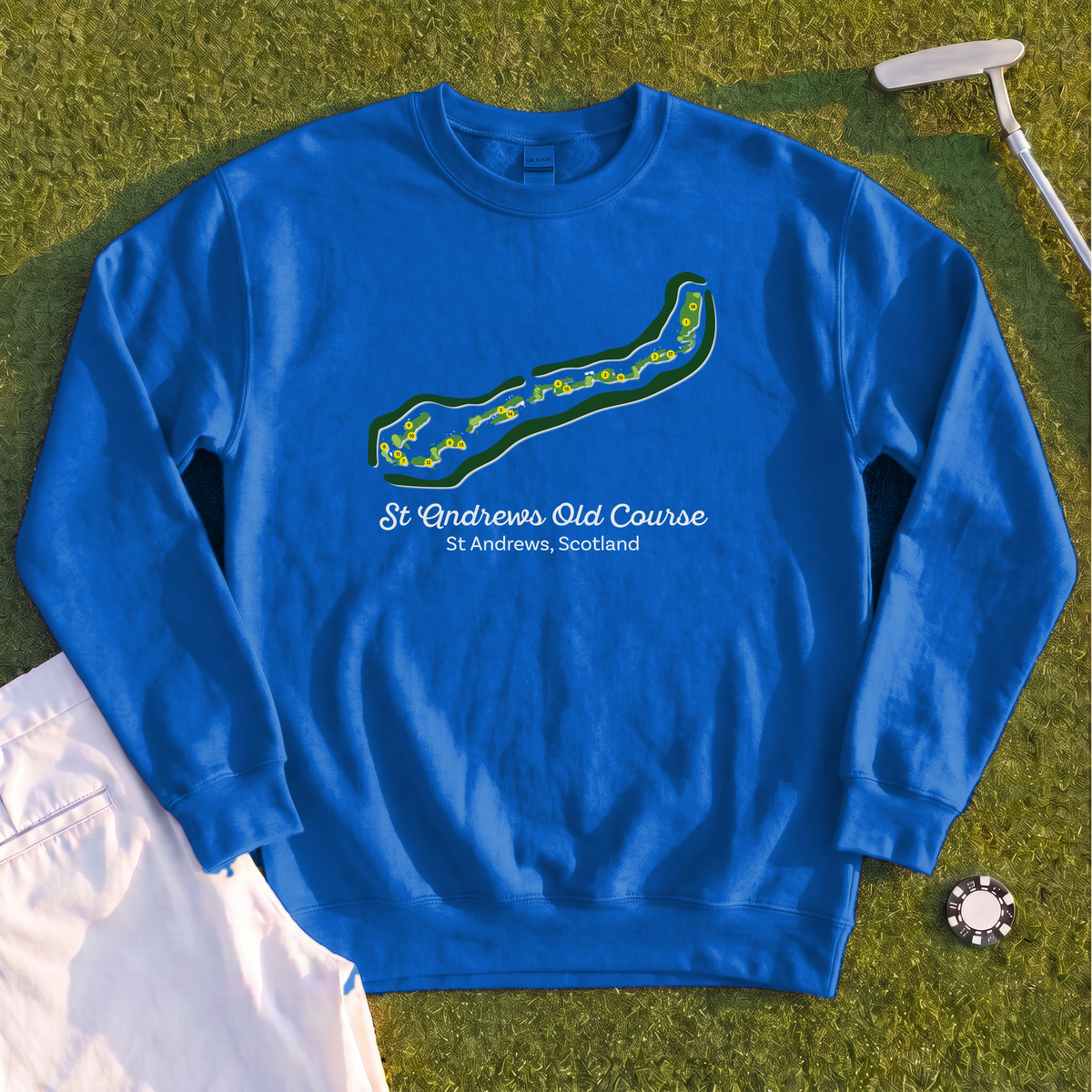 St Andrews Course Map Sweatshirt