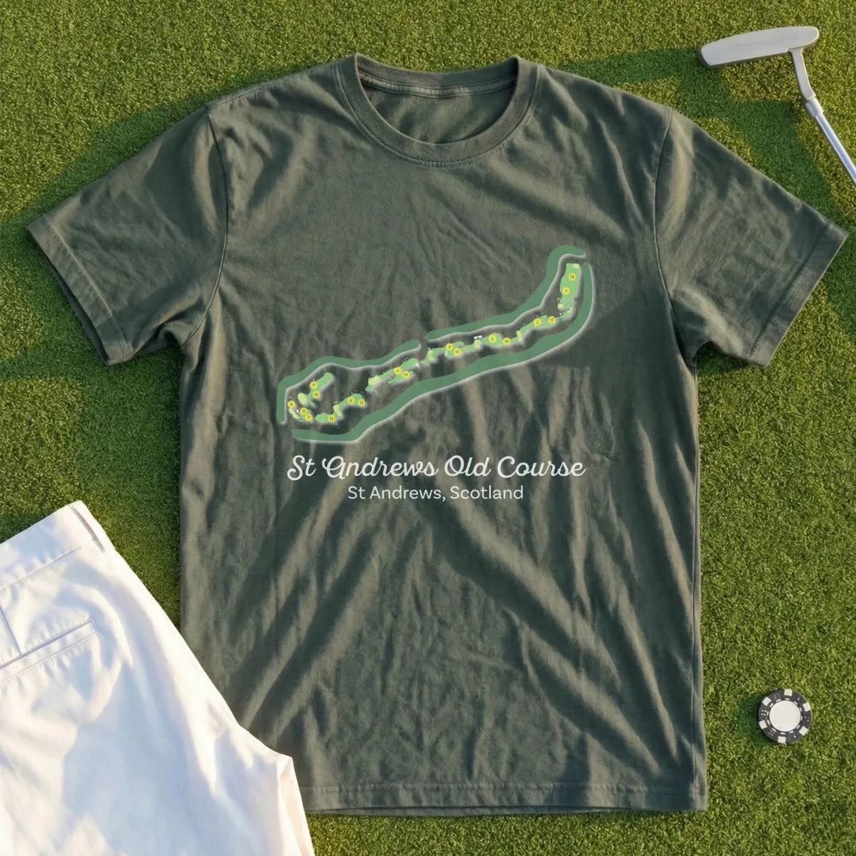 St Andrews Course Map Tee