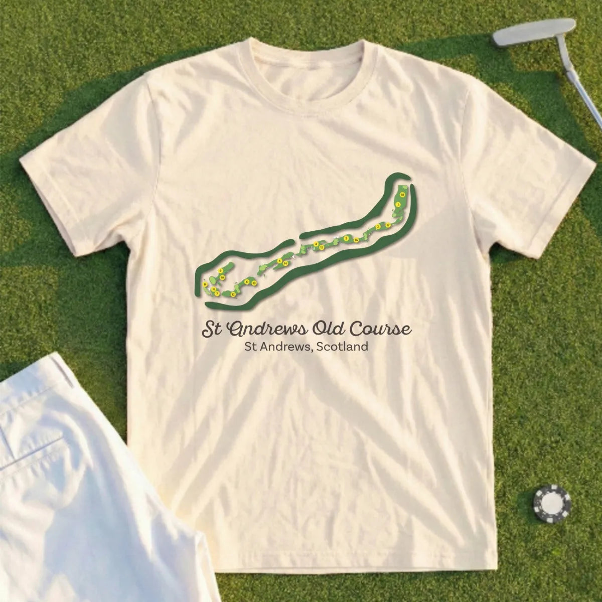 St Andrews Course Map Tee