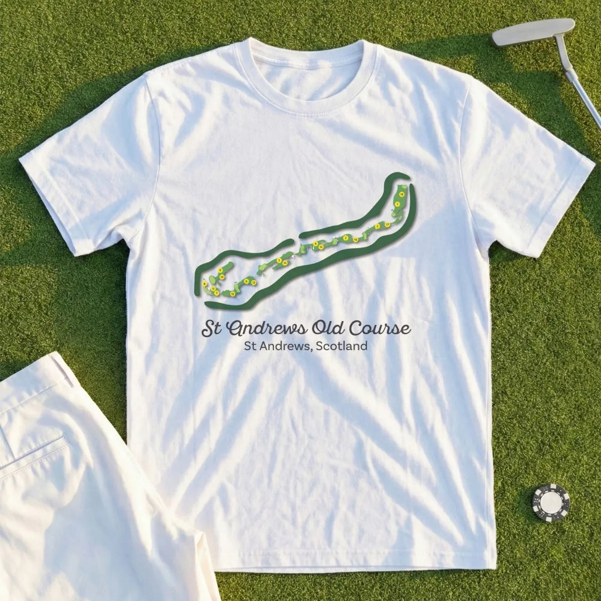 St Andrews Course Map Tee