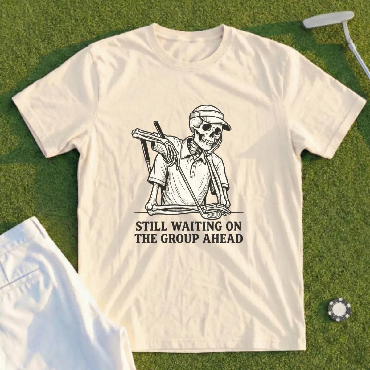 Still Waiting On The Group Ahead Tee