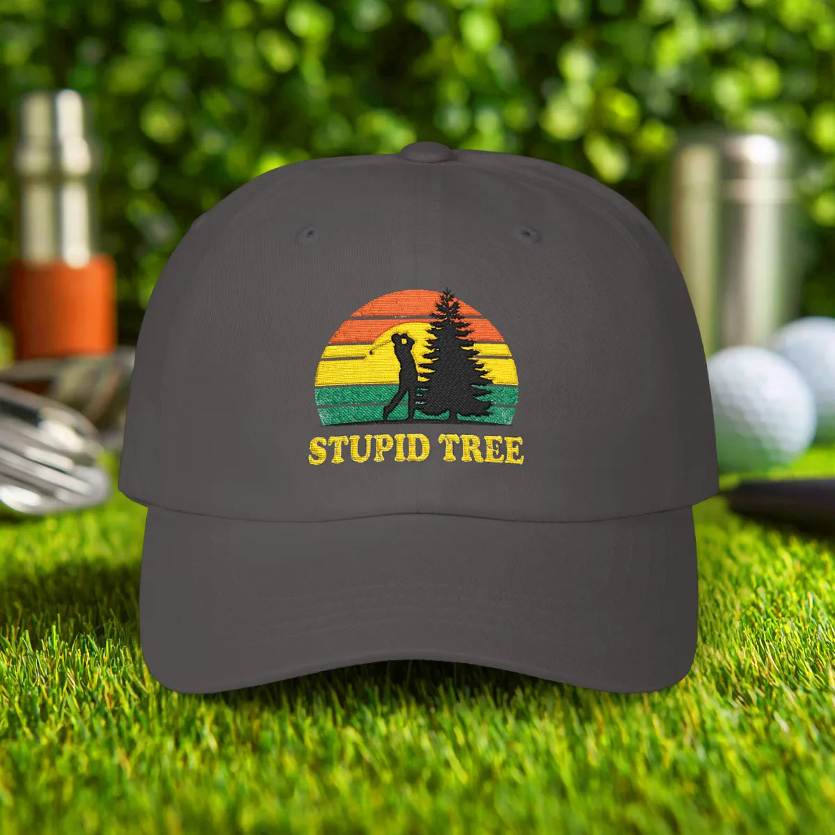 Stupid Tree Embroidered Hat
