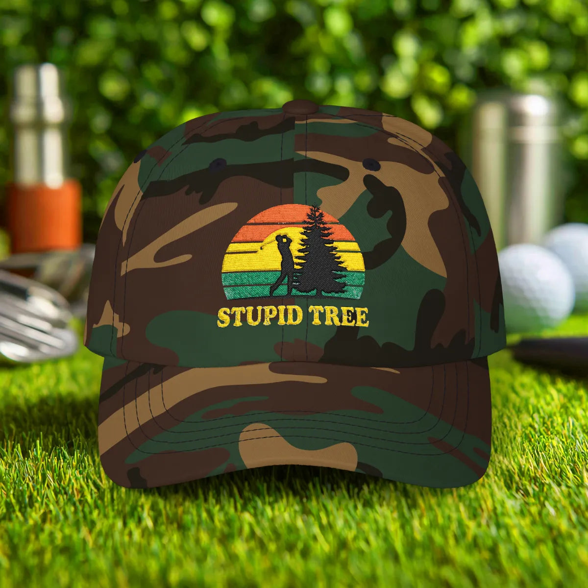 Stupid Tree Embroidered Hat