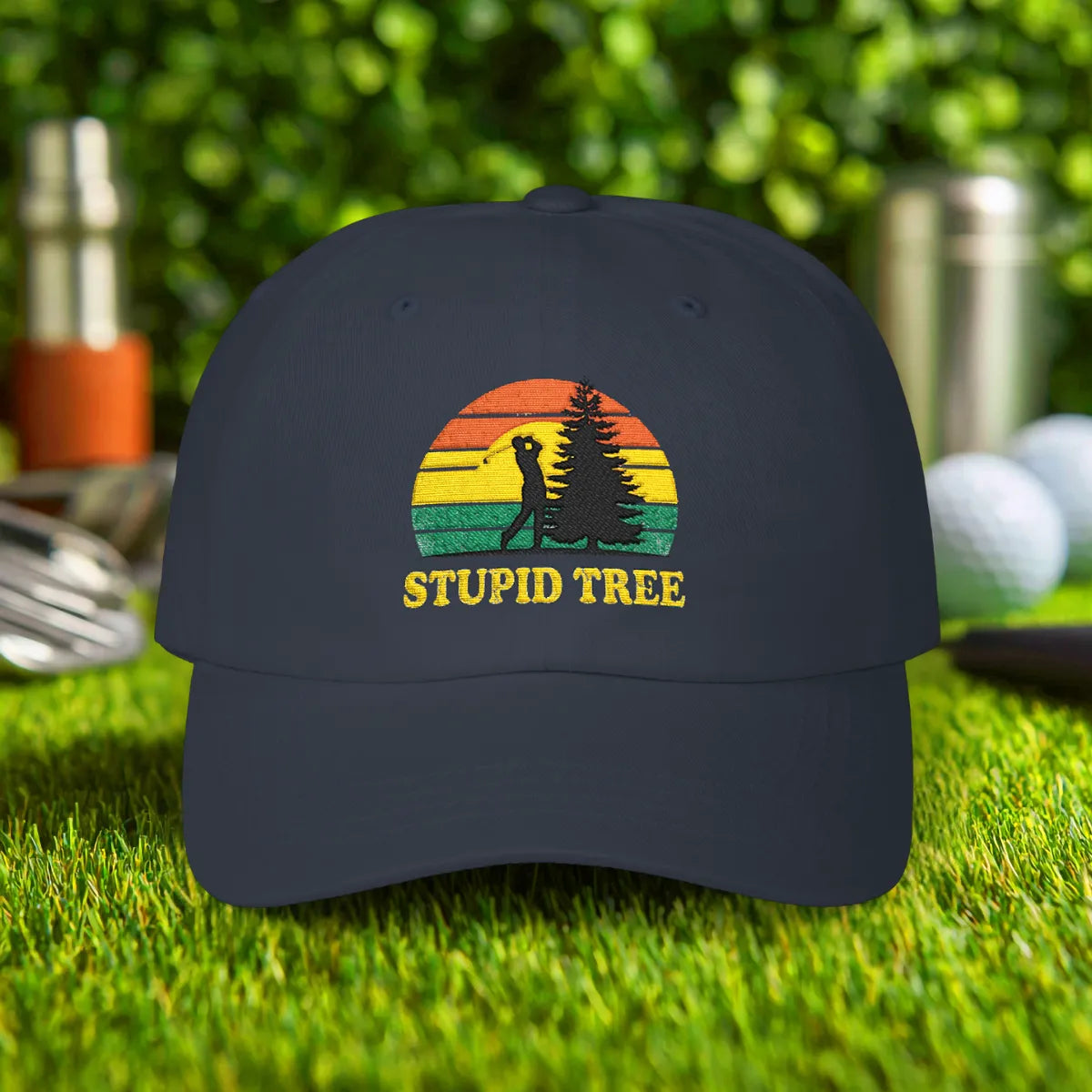 Stupid Tree Embroidered Hat