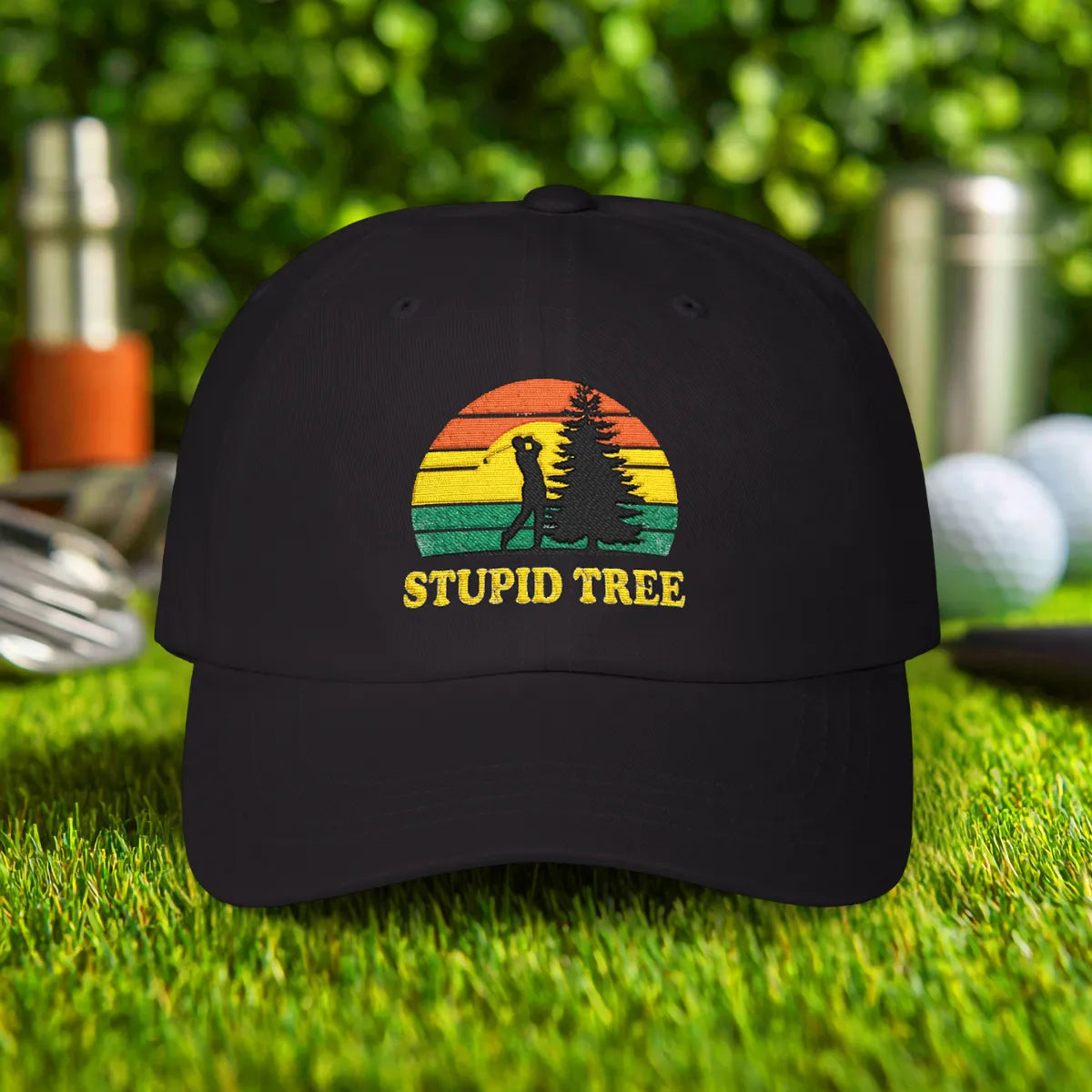 Stupid Tree Embroidered Hat