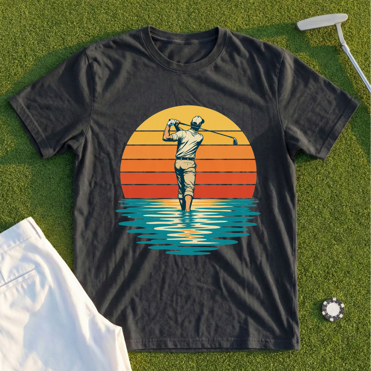 Sunset Lake Swing Tee