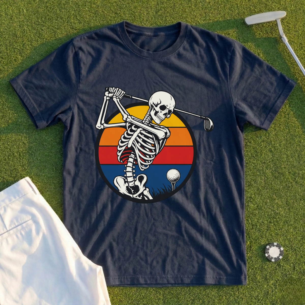 Sunset Skeleton Swing Tee