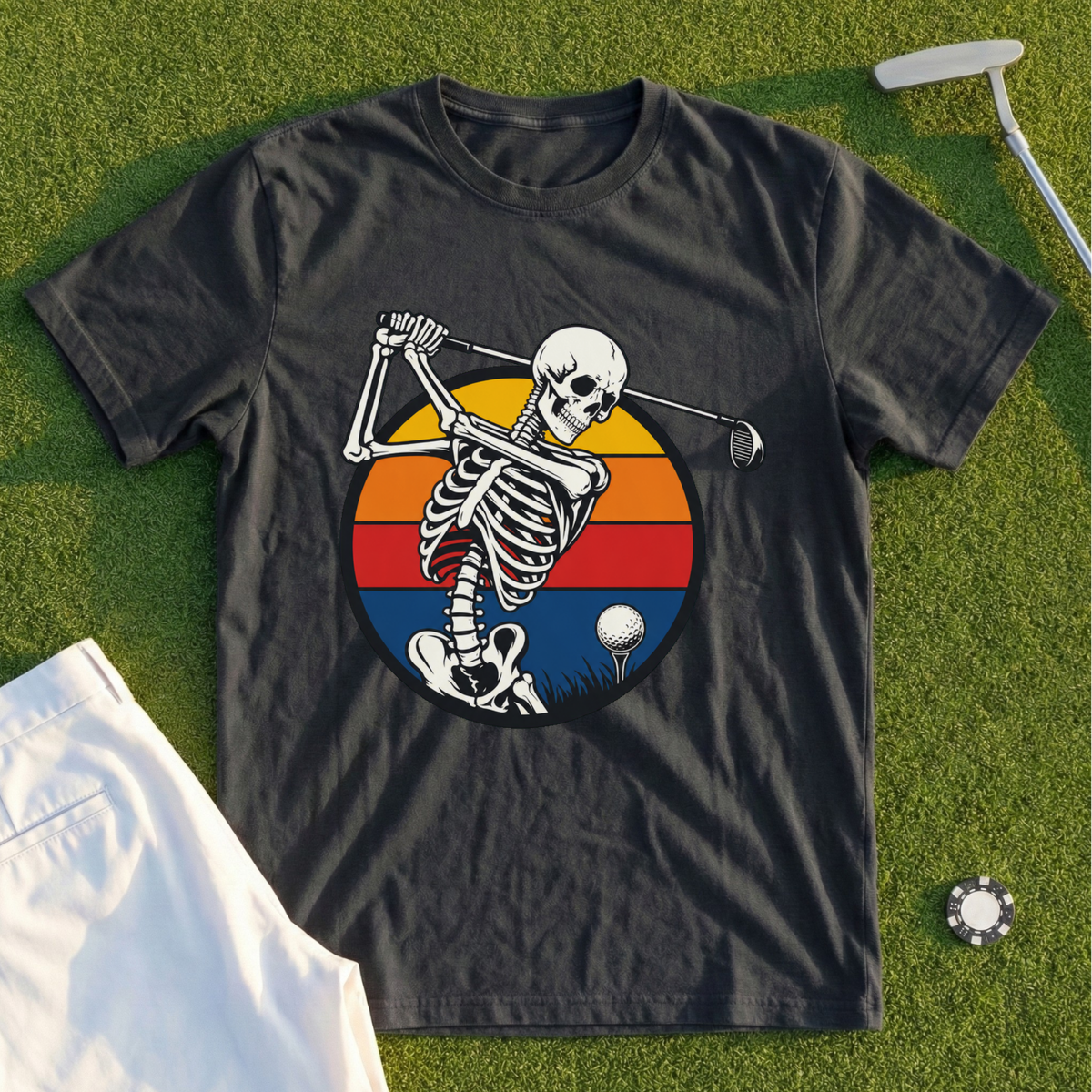 Sunset Skeleton Swing Tee