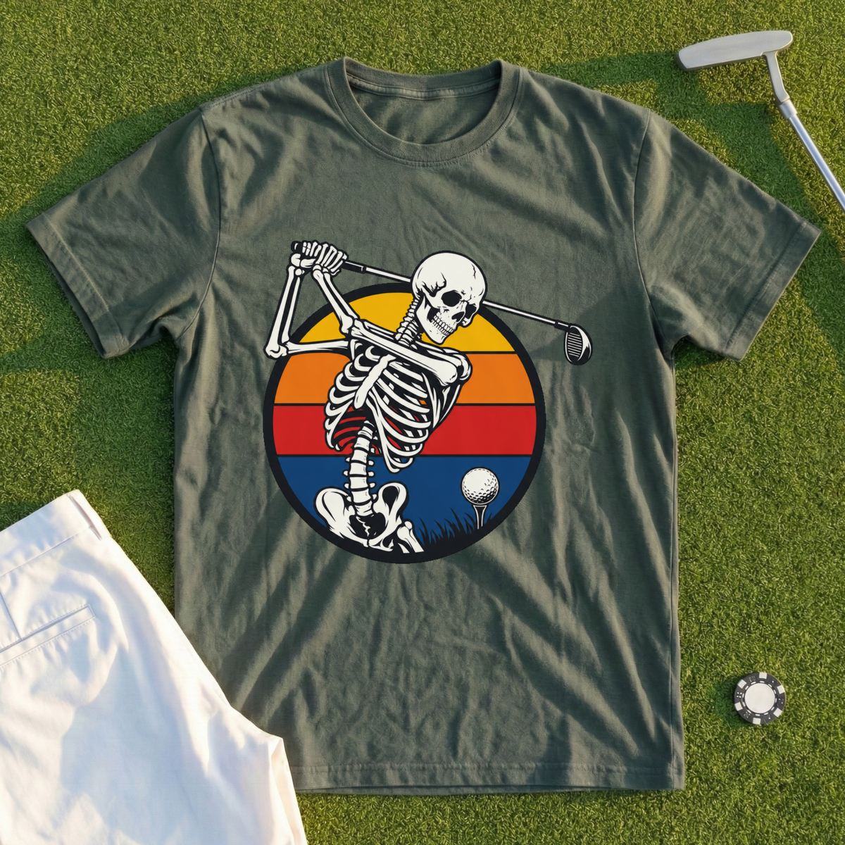 Sunset Skeleton Swing Tee