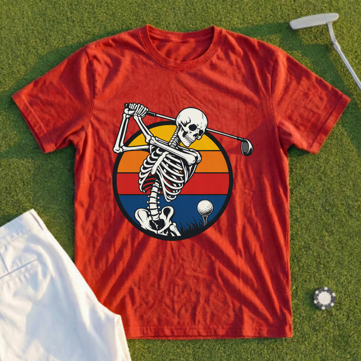 Sunset Skeleton Swing Tee