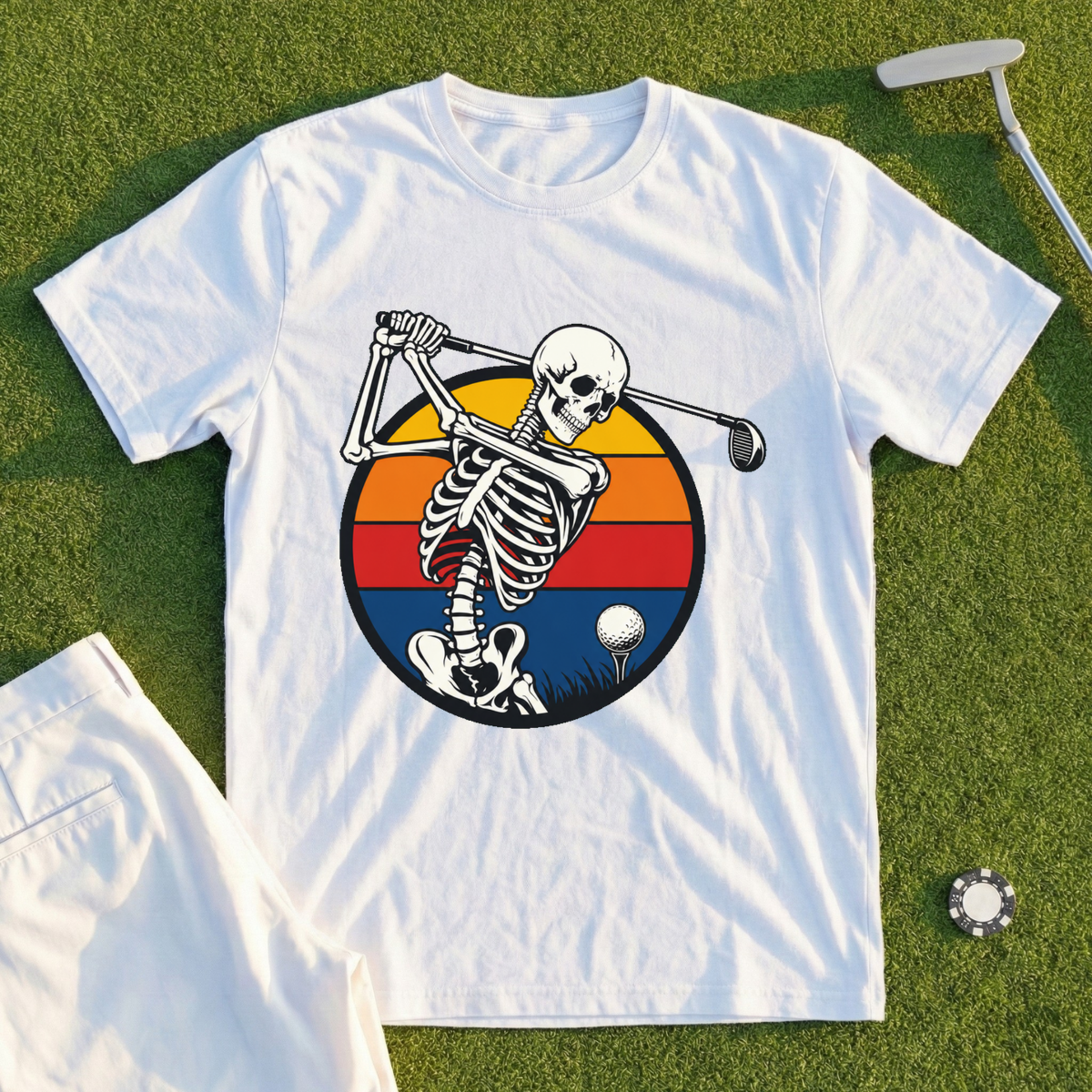 Sunset Skeleton Swing Tee