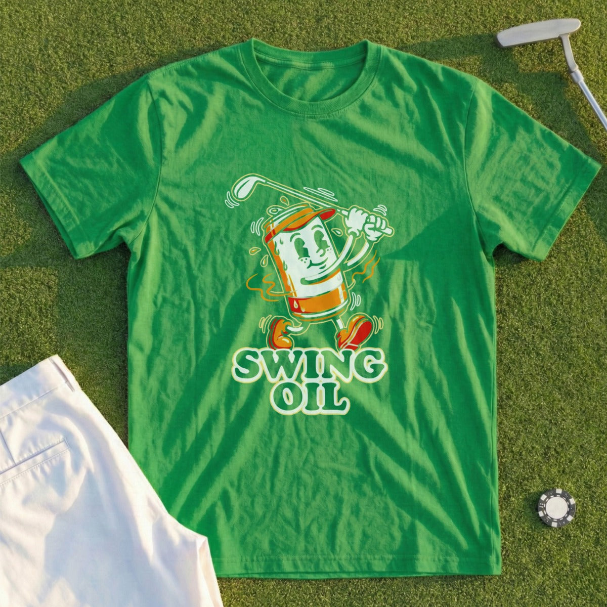 Swing Oil Beer Can Tee