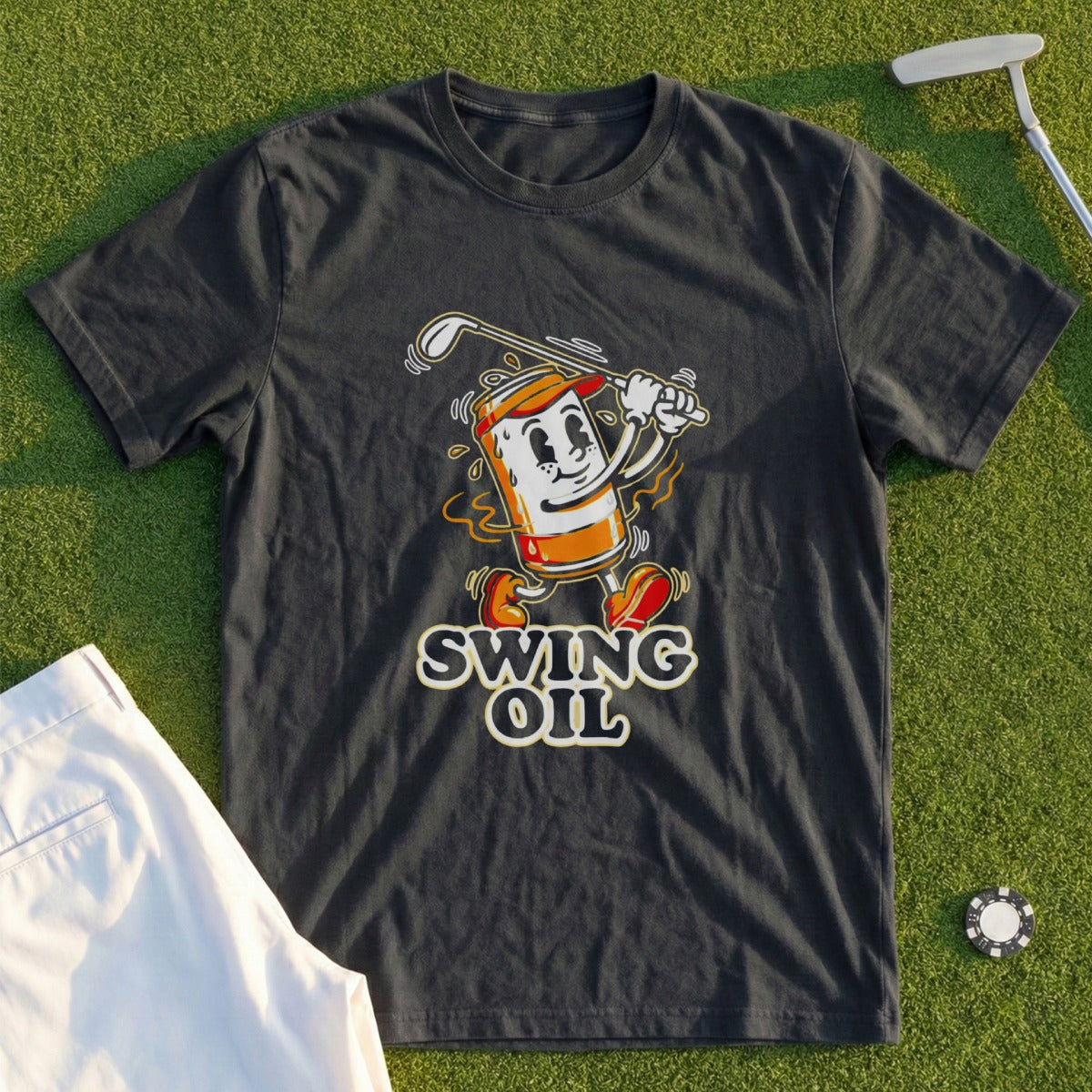 Swing Oil Beer Can Tee