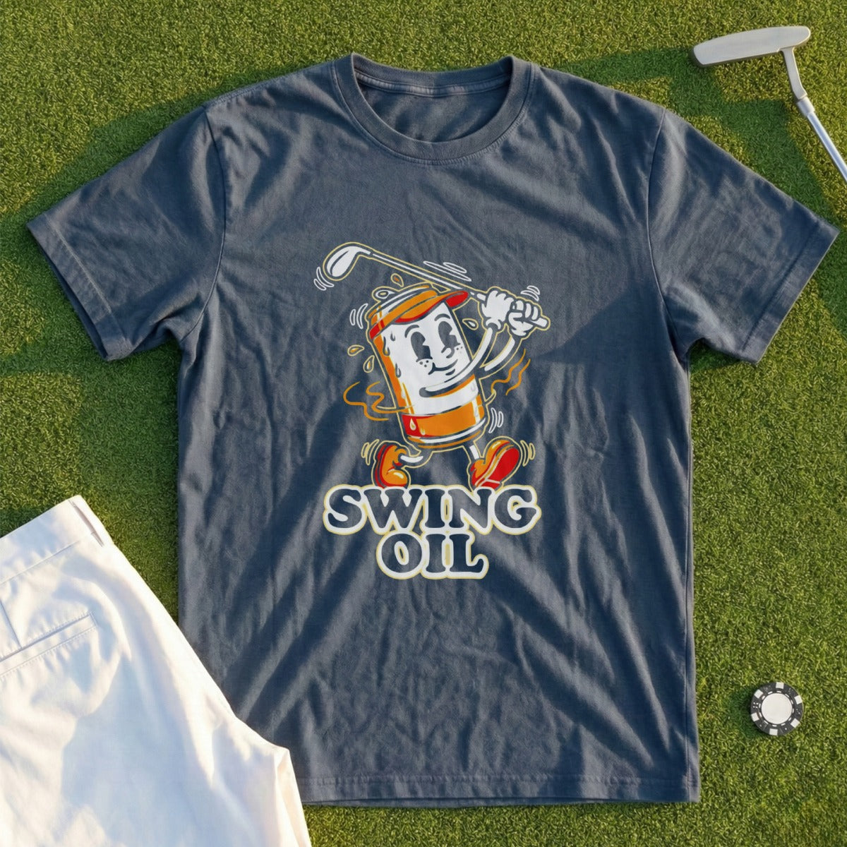 Swing Oil Beer Can Tee