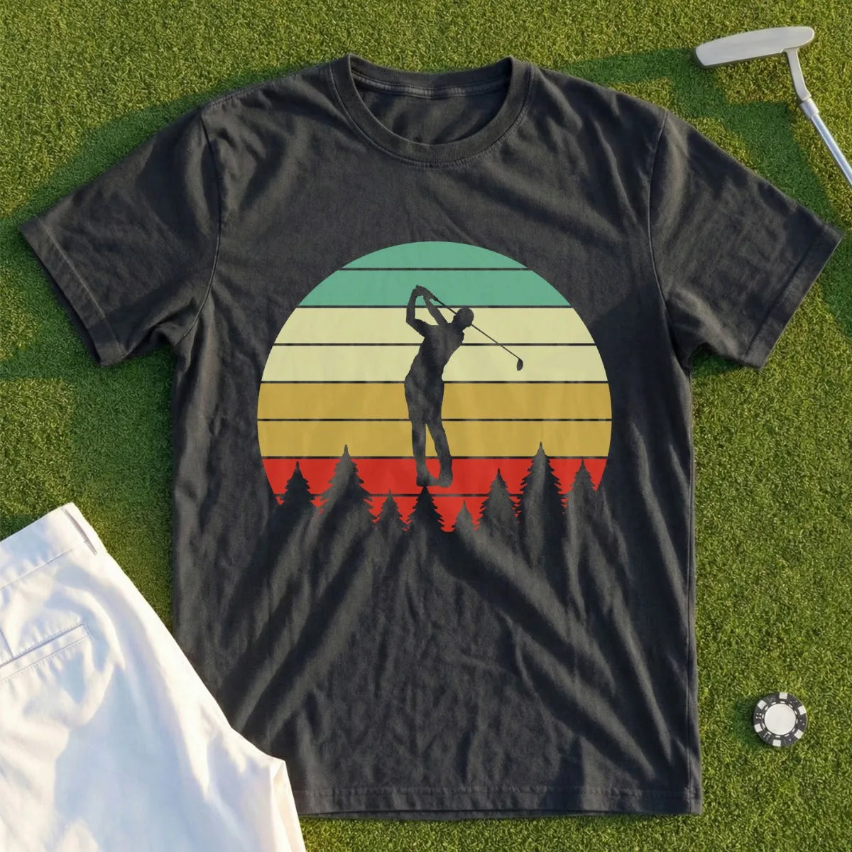 Swing Sunset Silhouette Tee