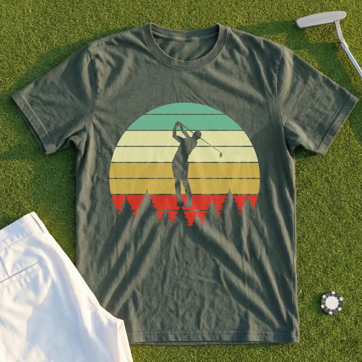 Swing Sunset Silhouette Tee