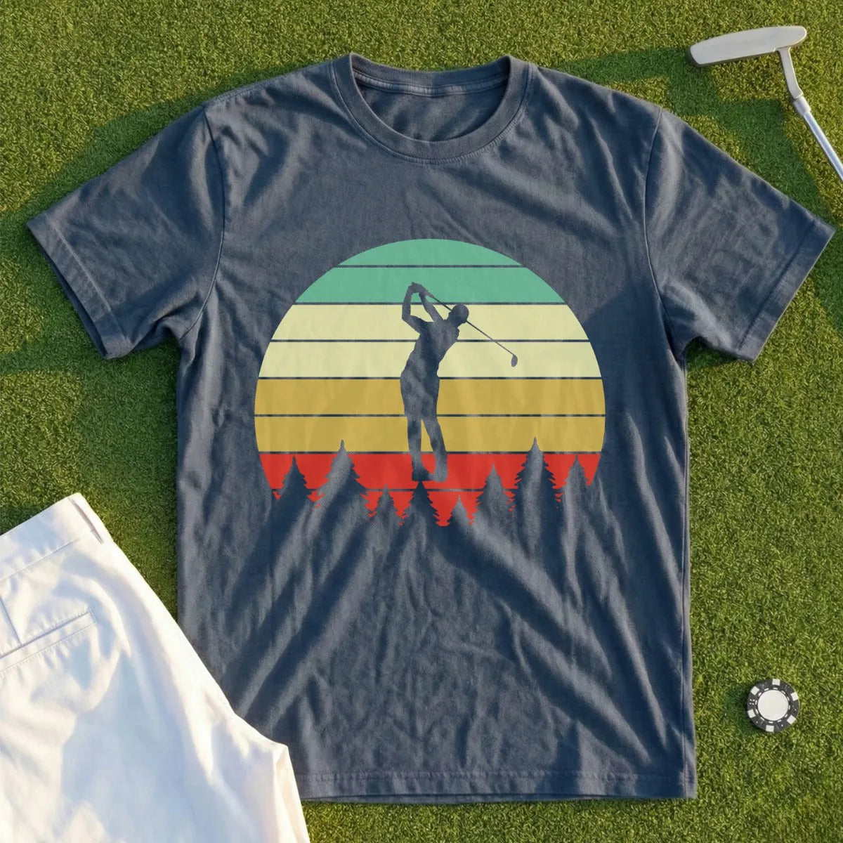Swing Sunset Silhouette Tee