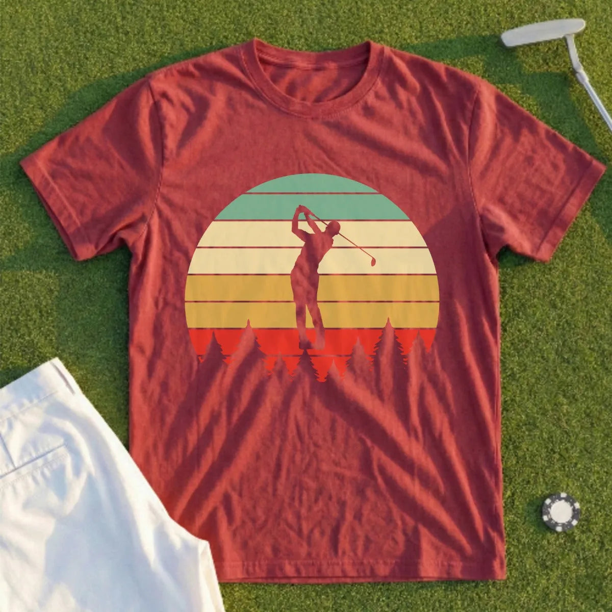Swing Sunset Silhouette Tee