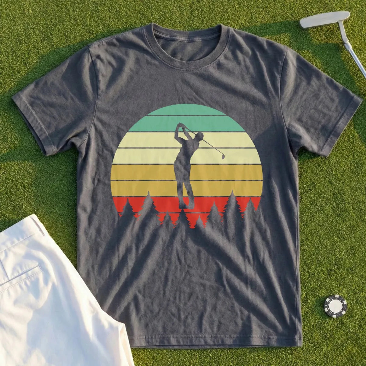 Swing Sunset Silhouette Tee