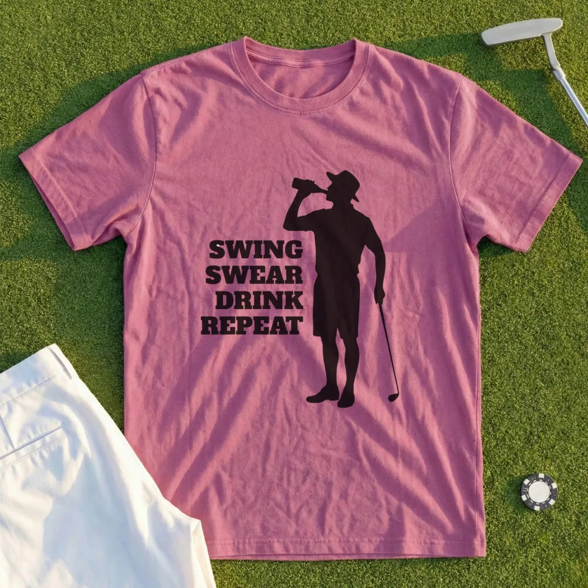 Swing, Swear, Drink, Repreat Tee