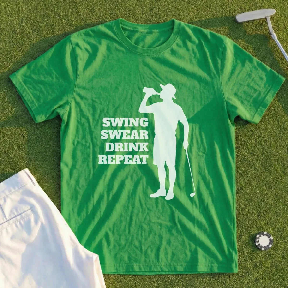 Swing, Swear, Drink, Repreat Tee