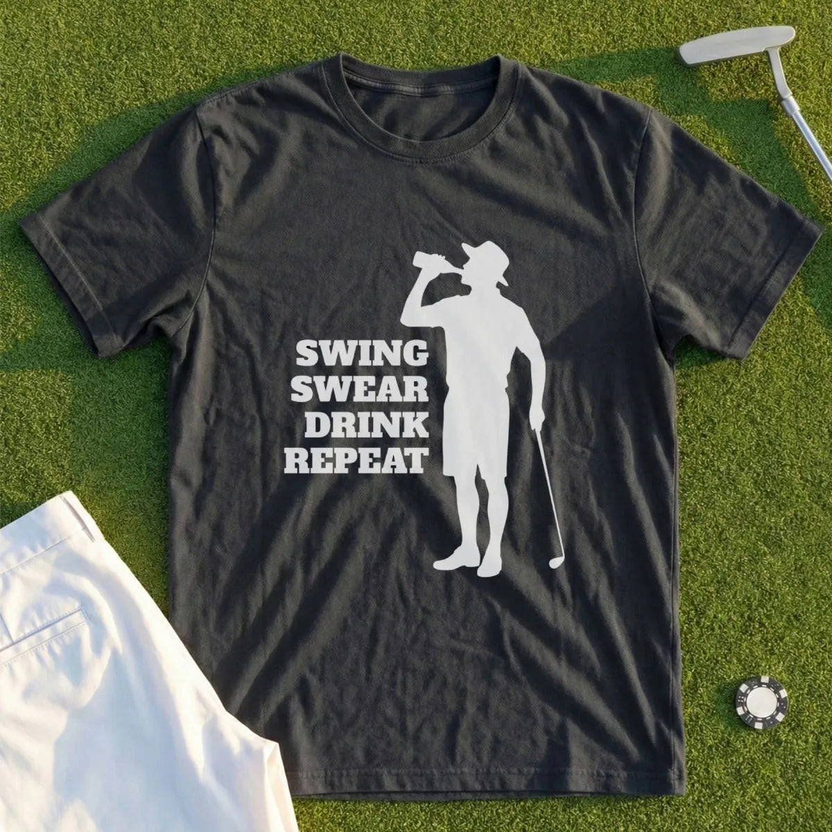 Swing, Swear, Drink, Repreat Tee