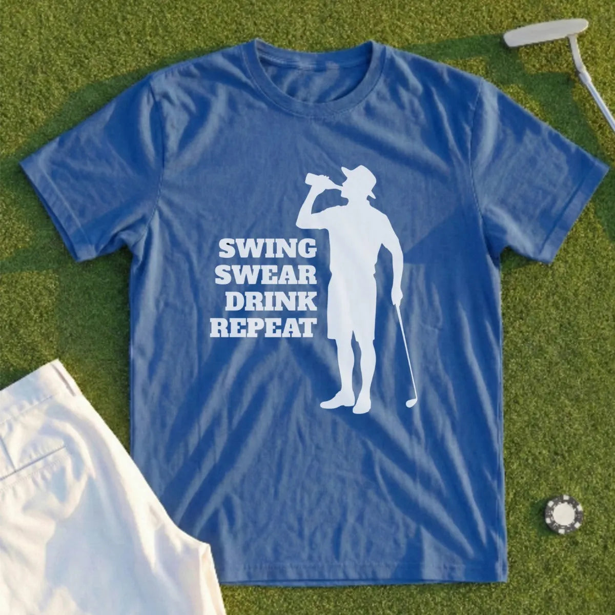 Swing, Swear, Drink, Repreat Tee