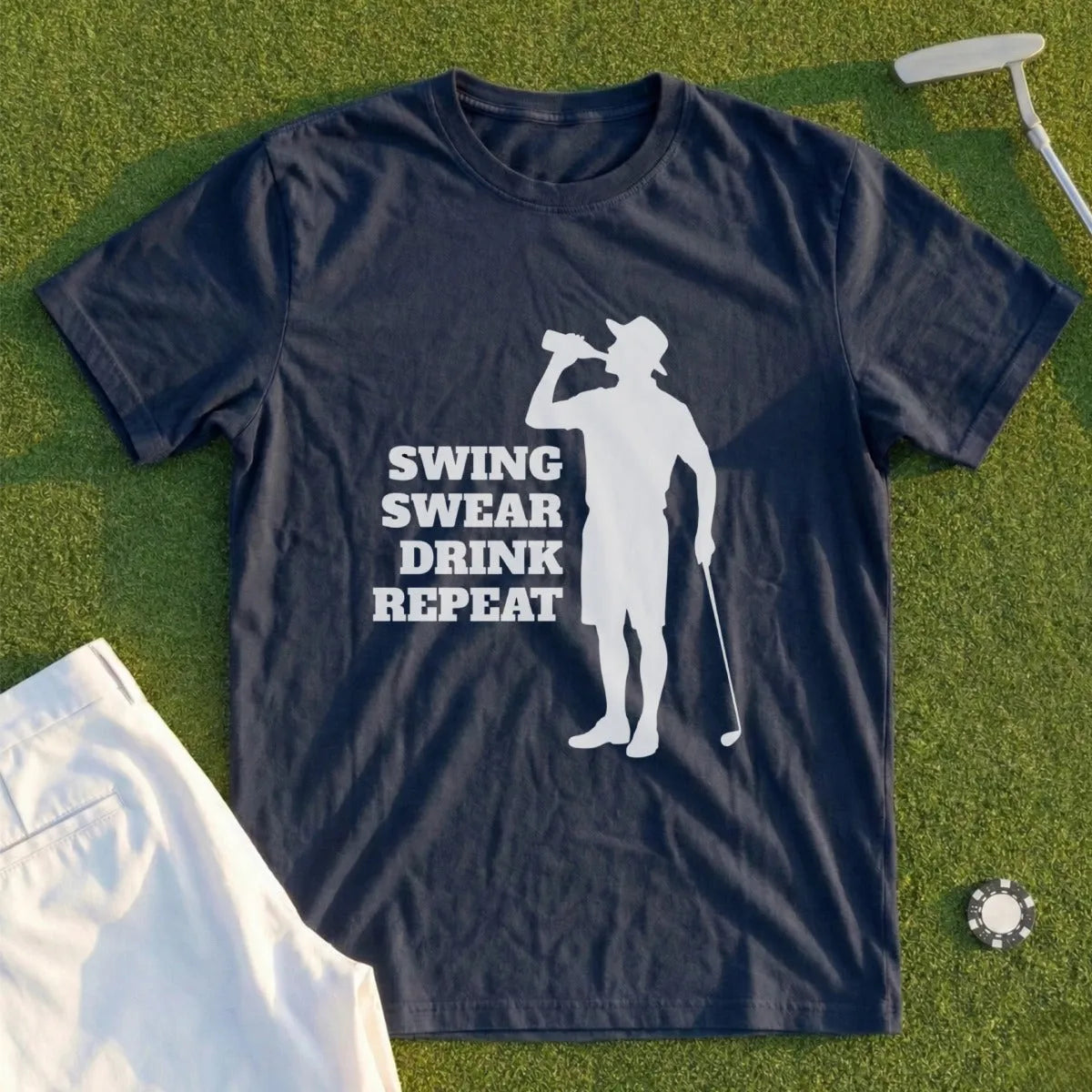 Swing, Swear, Drink, Repreat Tee