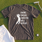 Swing Swear Repeat Premium Tee