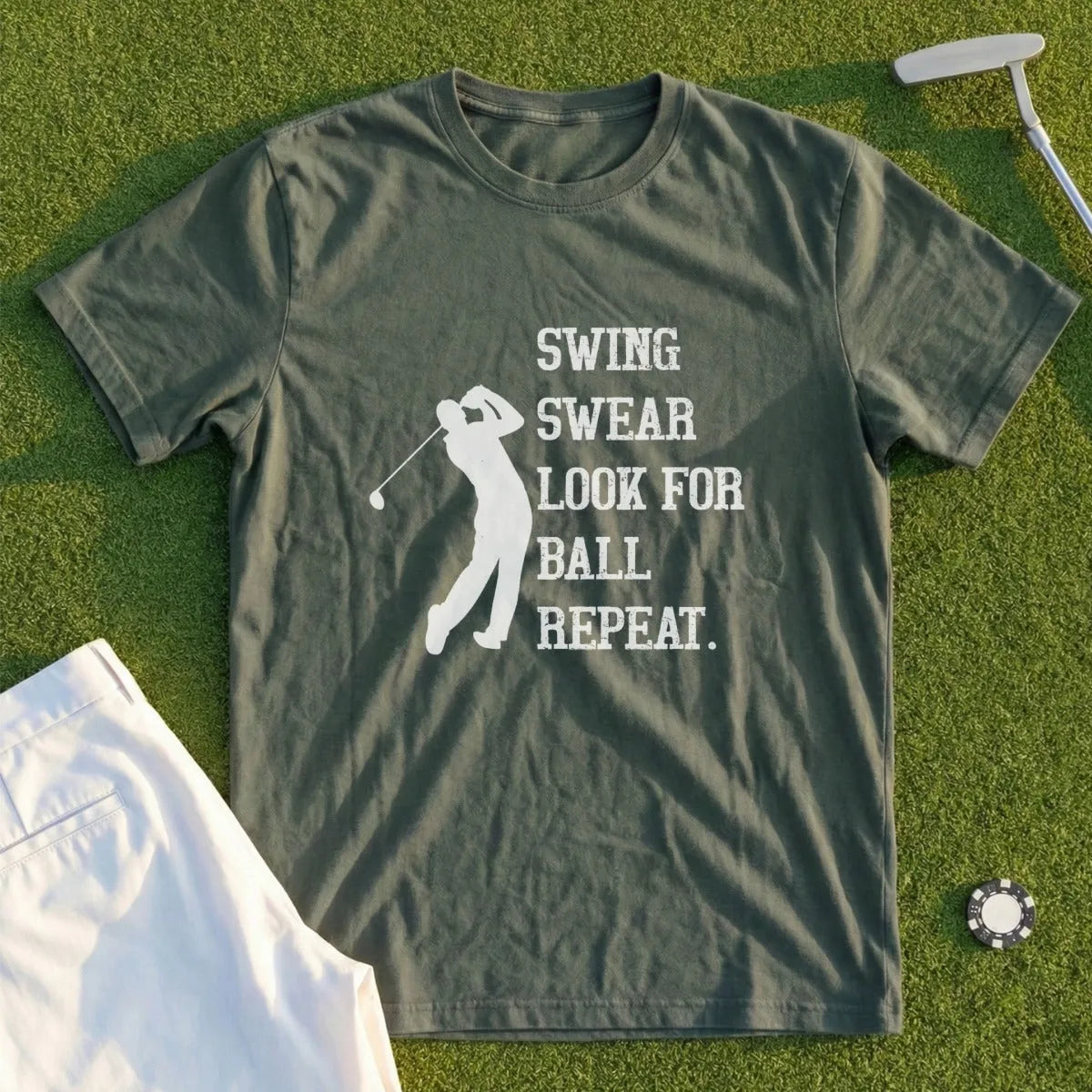 Swing Swear Repeat Tee