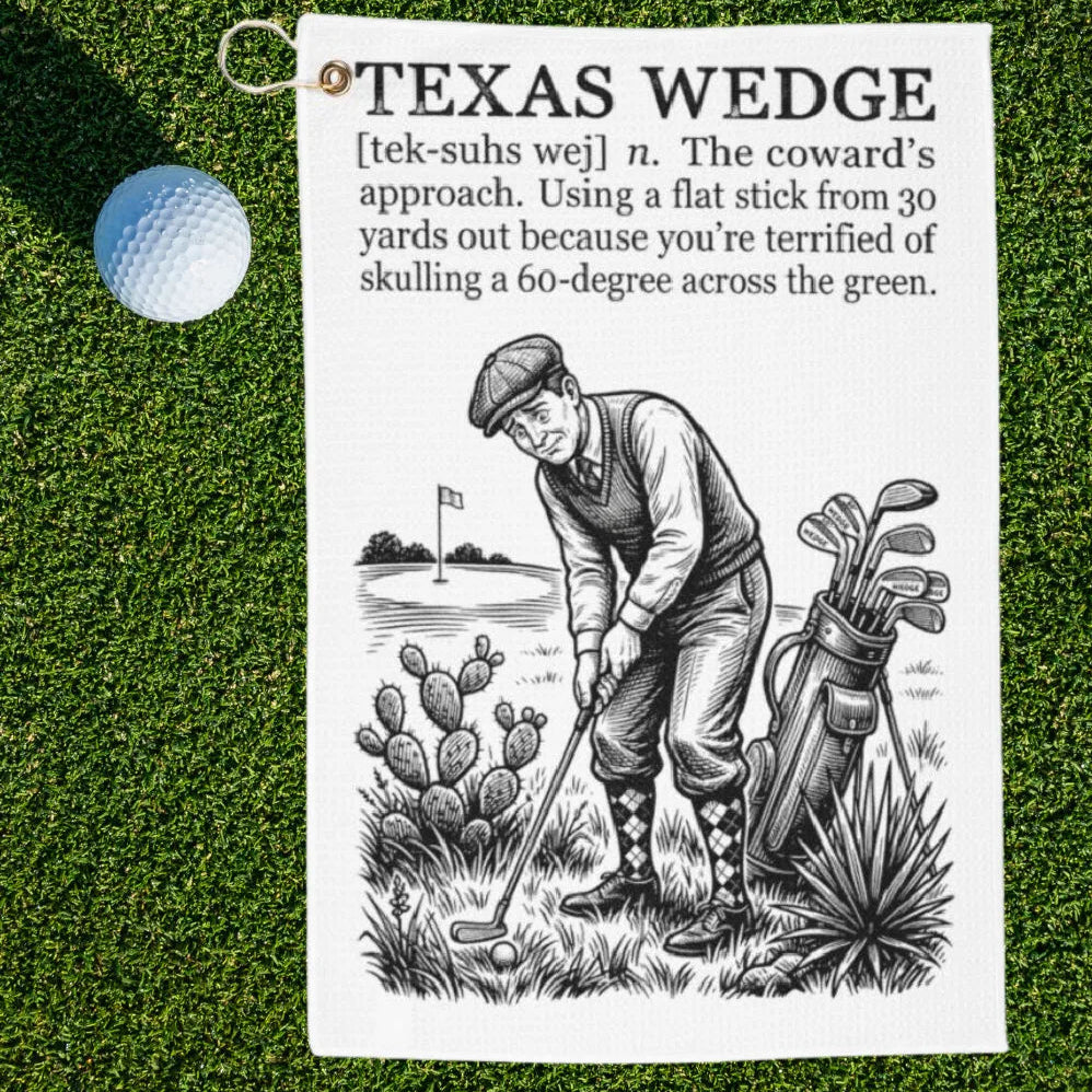 Texas Wedge Dictionary Definition Golf Towel