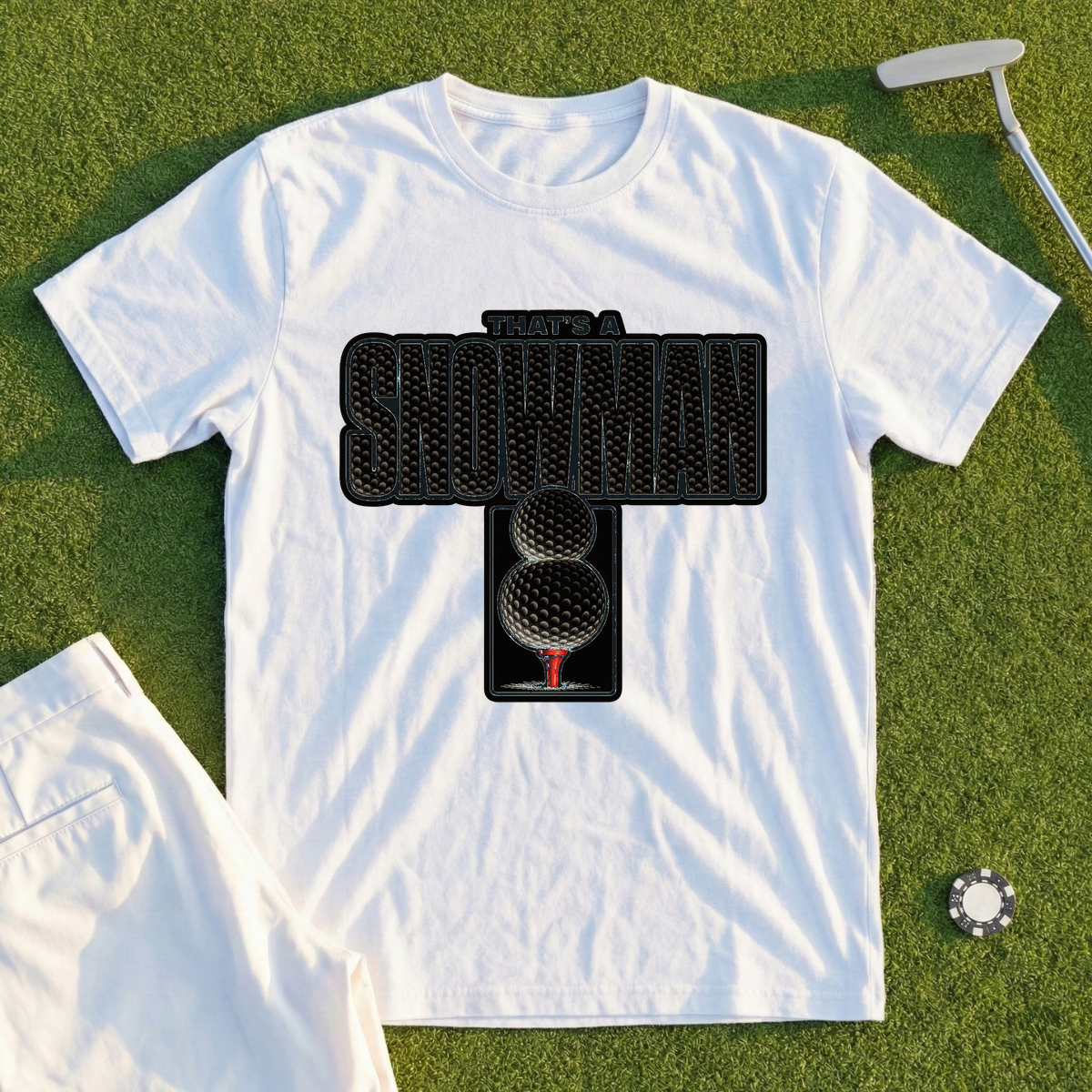 That's A Snowman Tee - White
