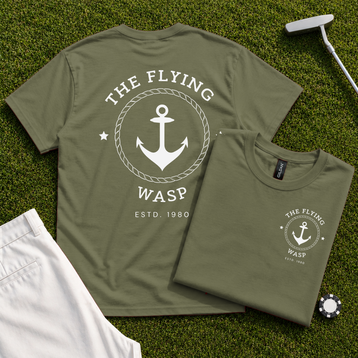 The Flying Wasp Back Print Tee