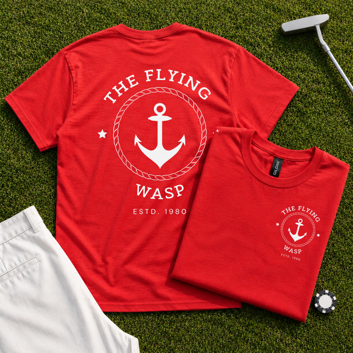 The Flying Wasp Back Print Tee