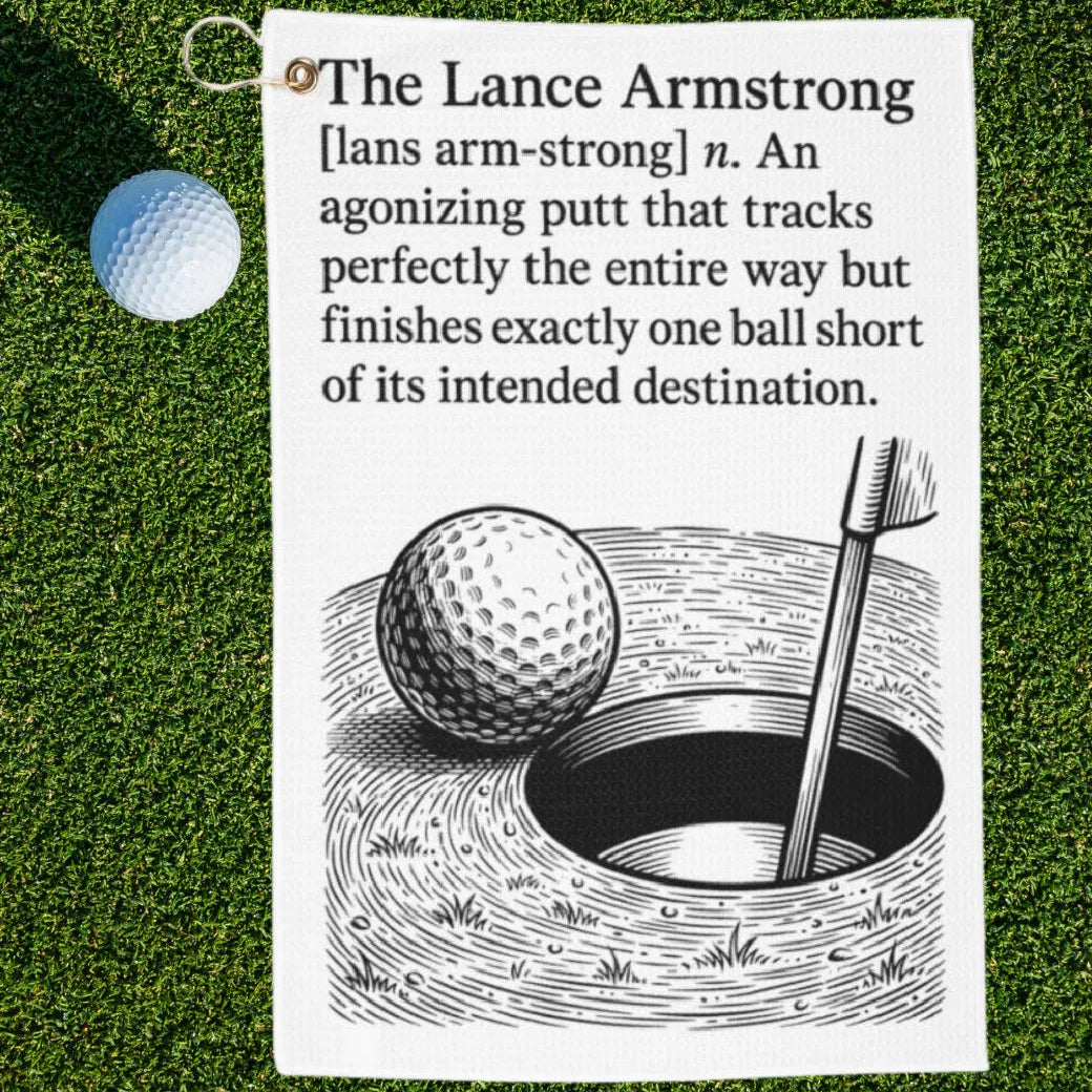 The Lance Armstrong Dictionary Definition Golf Towel
