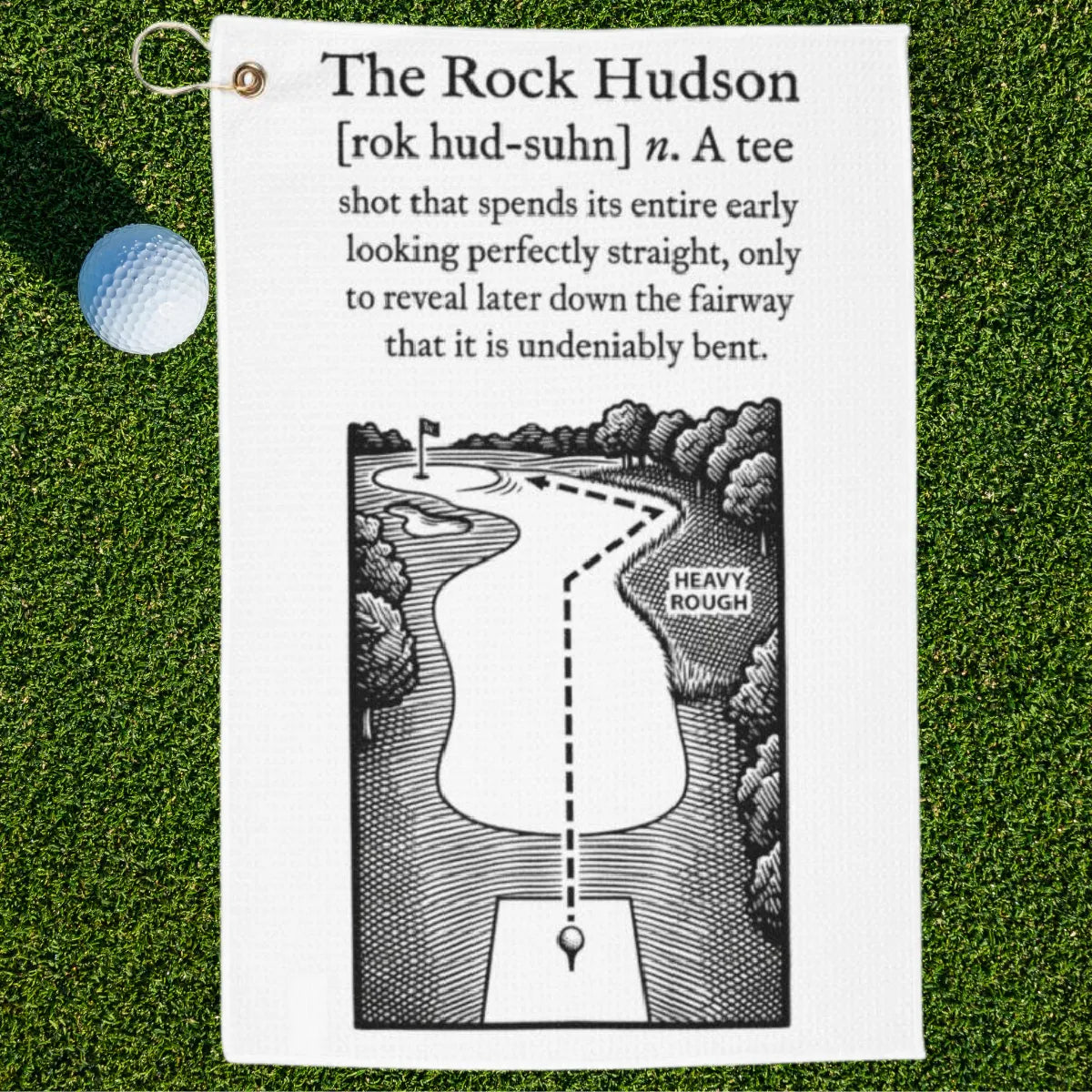 The Rock Hudson Golf Towel
