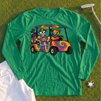 Tie Dye Golf Cart Long Sleeve Tee