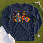 Tie Dye Golf Cart Long Sleeve Tee