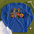 Tie Dye Golf Cart Long Sleeve Tee