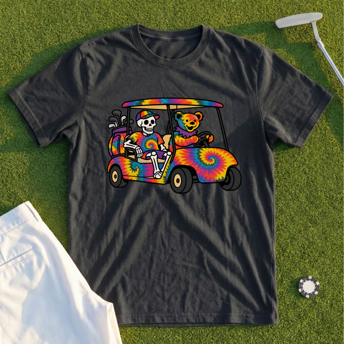 Tie Dye Golf Cart Tee