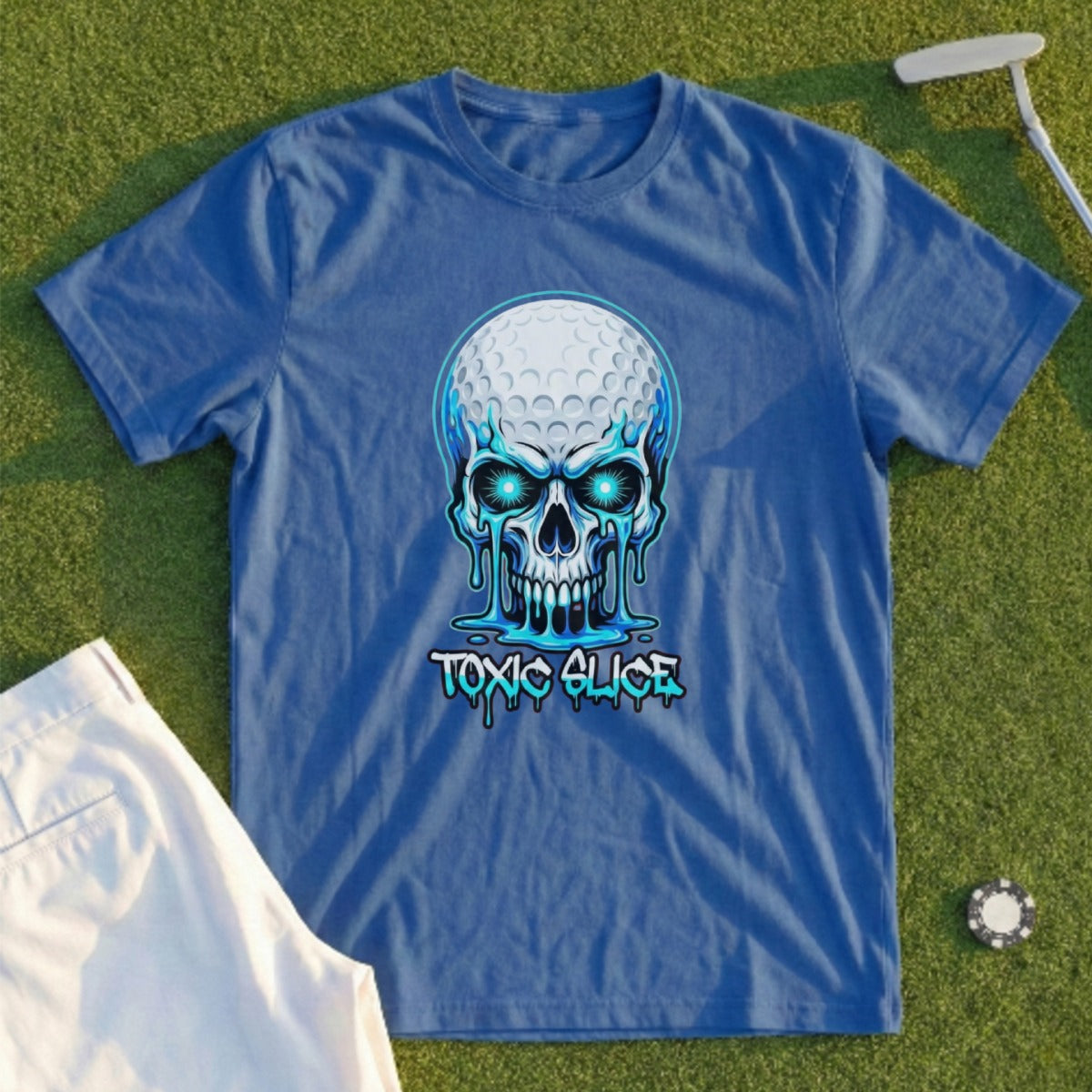 Toxic Slice Electric Blue Tee