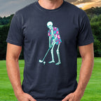 Tropical Skeleton, Driving Off The Tee worn on the golf course, Navy