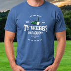 Ty Webb Golf Academy Tee worn on the golf course, Royal