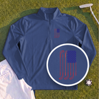USA Flag Clubs & Balls Quarter Zip