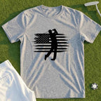 USA Flag Golfer Tee